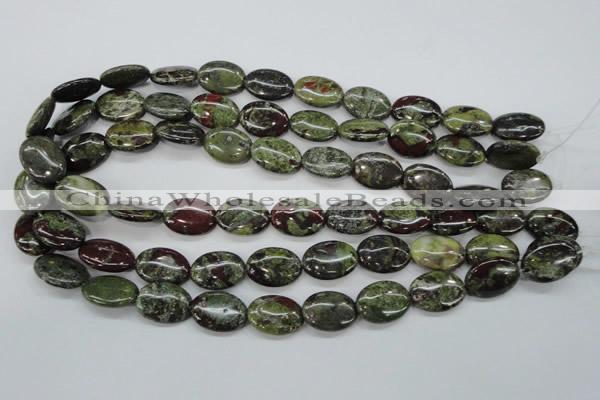 CDB238 15.5 inches 13*18mm oval natural dragon blood jasper beads