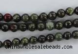 CDB251 15.5 inches 8mm round natural dragon blood jasper beads