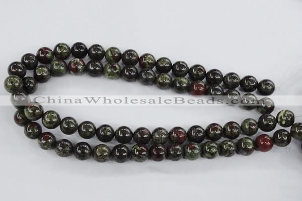 CDB254 15.5 inches 14mm round natural dragon blood jasper beads