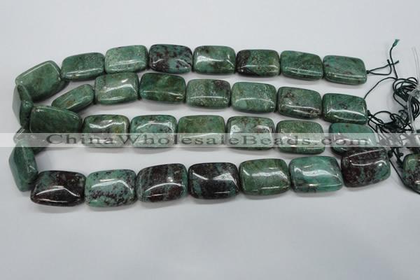 CDB31 15.5 inches 18*25mm rectangle new dragon blood jasper beads