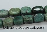 CDB37 15.5 inches 8*12mm nuggets new dragon blood jasper beads