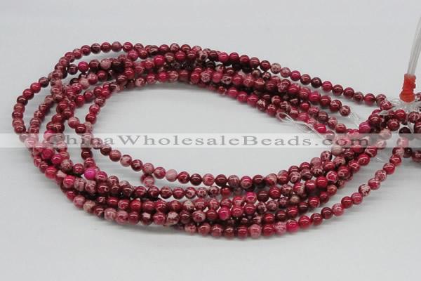 CDE02 15.5 inches 6mm round dyed sea sediment jasper beads