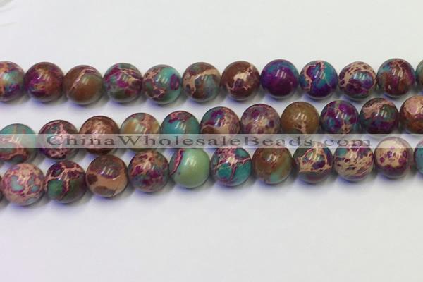 CDE1059 15.5 inches 12mm round sea sediment jasper beads wholesale