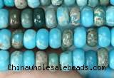 CDE1254 15.5 inches 2.5*4mm rondelle sea sediment jasper beads