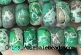 CDE1274 15.5 inches 5*8mm rondelle sea sediment jasper beads