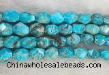 CDE1361 15.5 inches 15*20mm faceted nuggets sediment jasper beads