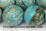 CDE1374 15.5 inches 20mm round sea sediment jasper beads wholesale