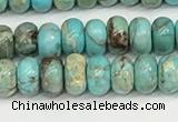 CDE1400 15.5 inches 3*4mm rondelle sea sediment jasper beads