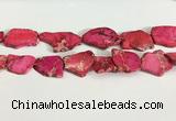 CDE1433 25*35mm - 35*45mm freefrom sea sediment jasper slab beads