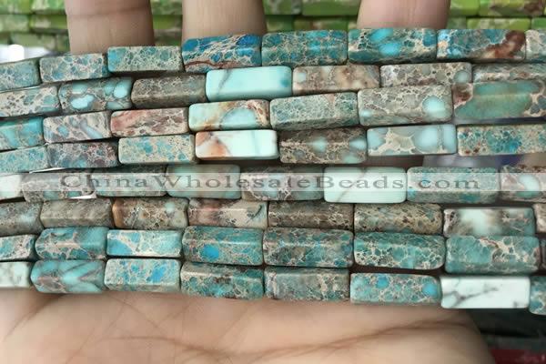 CDE1482 15.5 inches 4*13mm cuboid sea sediment jasper beads