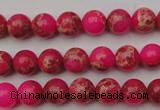 CDE2011 15.5 inches 4mm round dyed sea sediment jasper beads