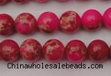 CDE2013 15.5 inches 8mm round dyed sea sediment jasper beads