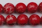 CDE2027 15.5 inches 14mm round dyed sea sediment jasper beads