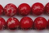 CDE2027 15.5 inches 14mm round dyed sea sediment jasper beads