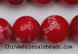 CDE2032 15.5 inches 24mm round dyed sea sediment jasper beads