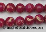 CDE2035 15.5 inches 8mm round dyed sea sediment jasper beads