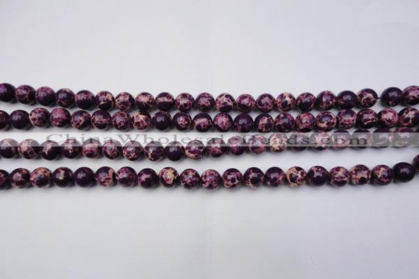 CDE2044 15.5 inches 4mm round dyed sea sediment jasper beads