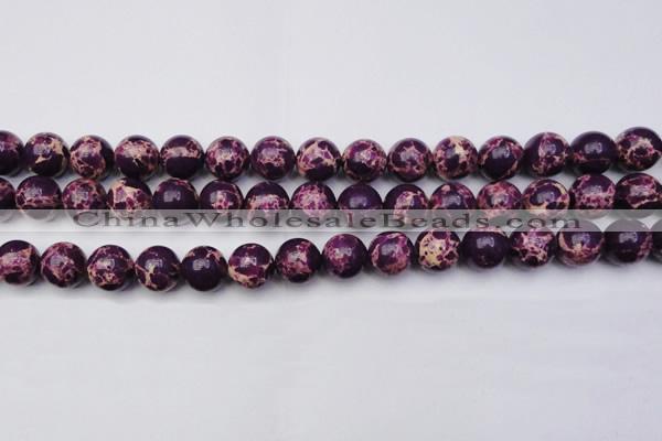 CDE2049 15.5 inches 14mm round dyed sea sediment jasper beads