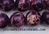 CDE2052 15.5 inches 20mm round dyed sea sediment jasper beads