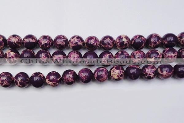 CDE2052 15.5 inches 20mm round dyed sea sediment jasper beads