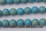 CDE2055 15.5 inches 4mm round dyed sea sediment jasper beads