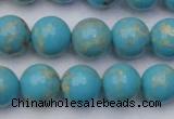 CDE2059 15.5 inches 12mm round dyed sea sediment jasper beads