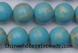 CDE2061 15.5 inches 16mm round dyed sea sediment jasper beads