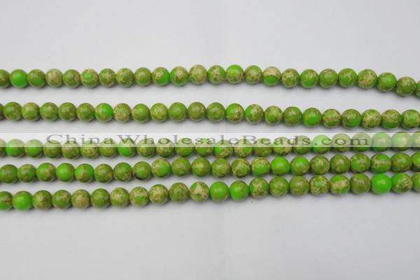 CDE2067 15.5 inches 6mm round dyed sea sediment jasper beads