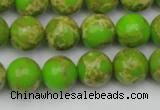 CDE2070 15.5 inches 12mm round dyed sea sediment jasper beads