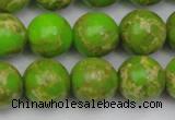 CDE2072 15.5 inches 16mm round dyed sea sediment jasper beads