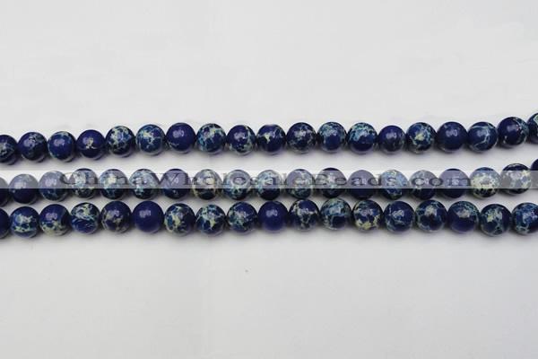 CDE2091 15.5 inches 10mm round dyed sea sediment jasper beads