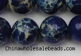 CDE2096 15.5 inches 20mm round dyed sea sediment jasper beads