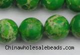 CDE2226 15.5 inches 16mm round dyed sea sediment jasper beads