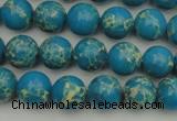 CDE2232 15.5 inches 6mm round dyed sea sediment jasper beads