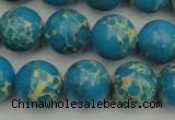 CDE2235 15.5 inches 12mm round dyed sea sediment jasper beads