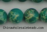 CDE2248 15.5 inches 16mm round dyed sea sediment jasper beads