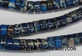 CDE225 15.5 inches 4*8mm heishi dyed sea sediment jasper beads