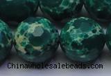 CDE2575 15.5 inches 22mm faceted round dyed sea sediment jasper beads