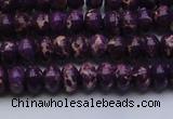 CDE2632 15.5 inches 5*8mm rondelle dyed sea sediment jasper beads