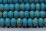 CDE2641 15.5 inches 7*10mm rondelle dyed sea sediment jasper beads