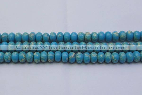 CDE2655 15.5 inches 15*20mm rondelle dyed sea sediment jasper beads