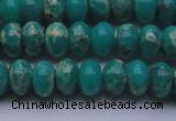 CDE2668 15.5 inches 12*16mm rondelle dyed sea sediment jasper beads
