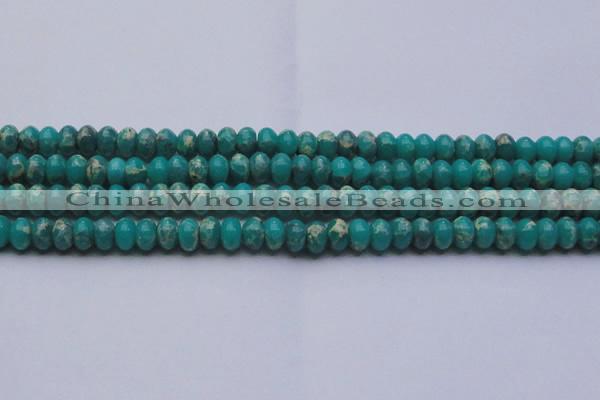 CDE2668 15.5 inches 12*16mm rondelle dyed sea sediment jasper beads