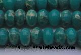 CDE2669 15.5 inches 13*18mm rondelle dyed sea sediment jasper beads