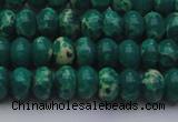 CDE2674 15.5 inches 8*12mm rondelle dyed sea sediment jasper beads