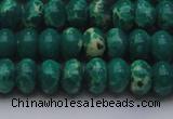 CDE2676 15.5 inches 12*16mm rondelle dyed sea sediment jasper beads