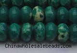 CDE2678 15.5 inches 15*20mm rondelle dyed sea sediment jasper beads