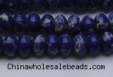 CDE2682 15.5 inches 8*12mm rondelle dyed sea sediment jasper beads