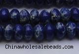 CDE2683 15.5 inches 10*14mm rondelle dyed sea sediment jasper beads