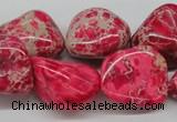 CDE27 15.5 inches 20*25mm nuggets dyed sea sediment jasper beads